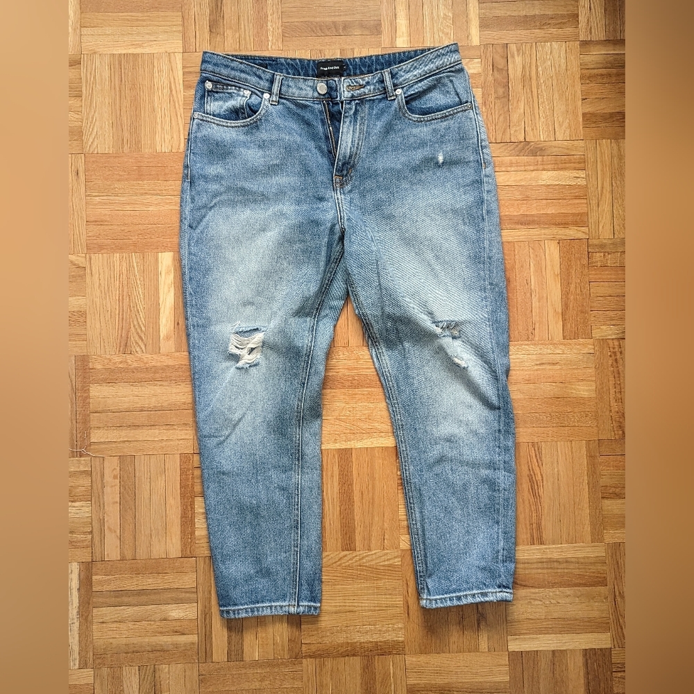Frank & Oak Billie Boyfriend Ripped Jean Size 29